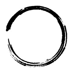 Enso Zen Circle Brush Vector Illustration	
