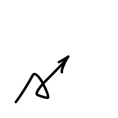 Arrow line vector