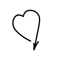 Arrow line vector