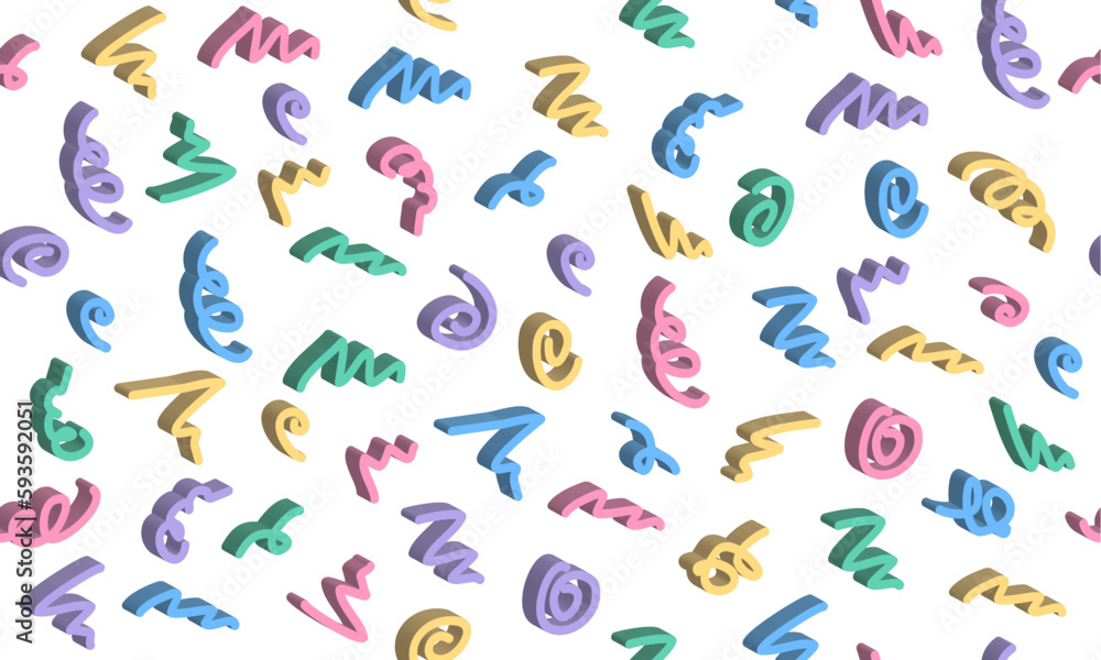 Aufkleber Abstract seamless geometric pattern. Horizontal vector image.