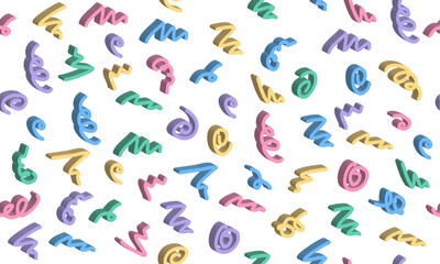 Abstract seamless geometric pattern. Horizontal vector image.