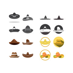 Simple hat vector design logo icon