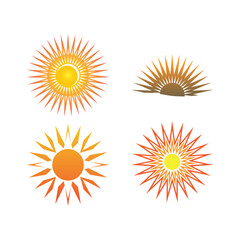 Sunset logo icon design symbol illustration