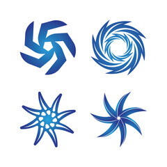 Naklejka premium Vortex vector illustration icon