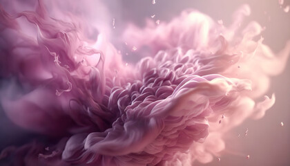 Soft Floral Petals Abstract Background - Generative AI