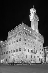 Fototapeta na wymiar Palazzo Vecchio and town hall building in Florence, Tuscany, Europe