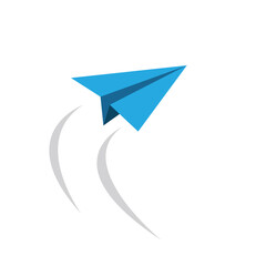 paper airplane icon. Airplane illustration