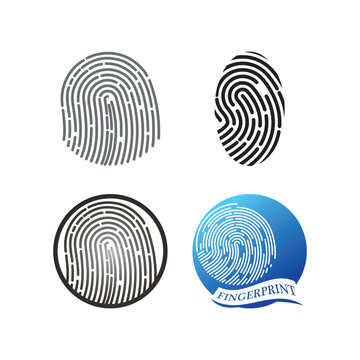 Fingerprint logo vector illustration