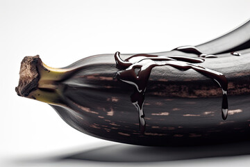 darken colored banana created with Generative AI technology