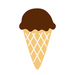 チョコレート味のアイスクリーム
