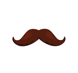 Concept Welcome to Mexico mustache. The illustration is a flat vector design featuring a concept of a black handlebar mustache that is commonly associated with Mexico. Vector illustration.