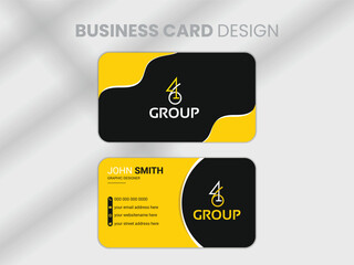 Professional beautiful Business Card Design or personal brand identity card design.