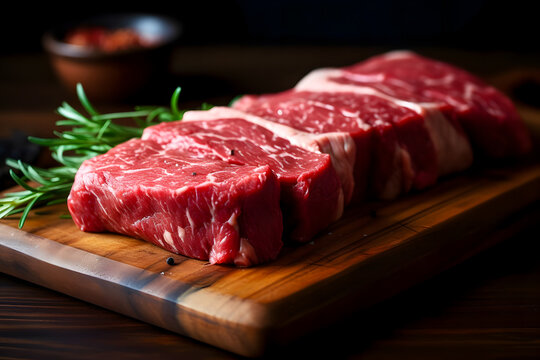 viande boeuf cru pour barbecue, IA g&eacute;n&eacute;rative.