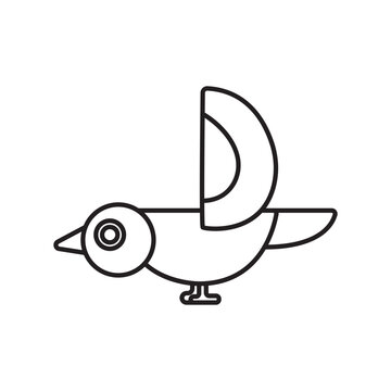 recommend clip art:  flying bird icon outline