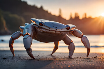Fototapeta na wymiar crab on the beach