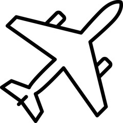 icon of an airplane vector