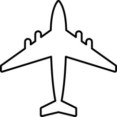 icon of an airplane vector