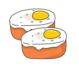 street food Egg Bread 