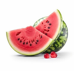 Slice of watermelon isolated