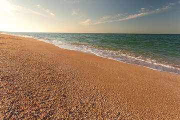 Sea of Azov coast, shells instead of sand