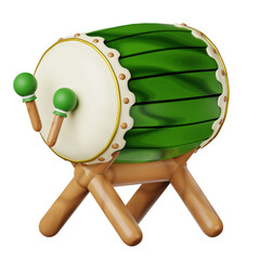 Ramadan Bedug Drum 3d Icon Illustration