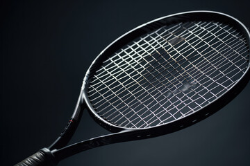 tennis racket on isolated background created with Generative AI technology