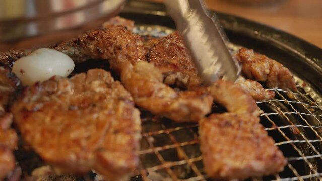 Korean traditional grilled pork ribs is the best meal