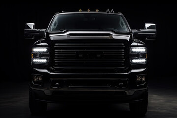 Naklejka premium truck isolated on white created with Generative AI technology