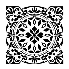 Enhance Your Floral Design with a Mandala Pattern Vector