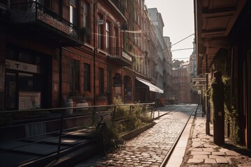 Obraz premium Strae ber Hgel