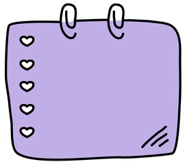 note paper with a clip memo paper pad