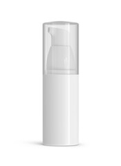 Blank Airless Pump Container Cosmetic Dispenser Bottles 3D-Rendering