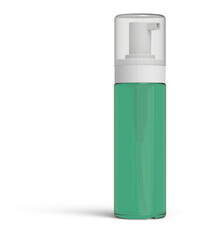 Blank Airless Pump Container Cosmetic Dispenser Bottles 3D-Rendering