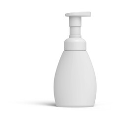 Blank Airless Pump Container Cosmetic Dispenser Bottles 3D-Rendering