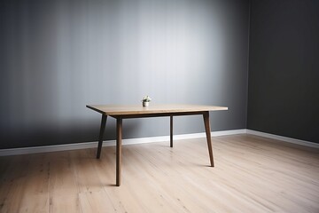 Fototapeta premium Empty Table in an Empty Room for Product Editing