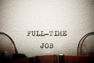 Full-time job text