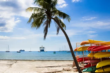 Photo sur Plexiglas Plage de Seven Mile, Grand Cayman Beach in George Town, Grand Cayman