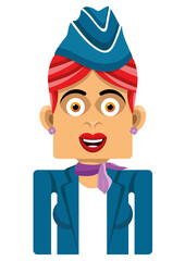 Fototapeta premium Stewardess