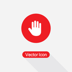 Obraz premium Palm Of Hand, Palm, Hand Icon Vector Illustration Eps10