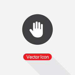 Obraz premium Palm Of Hand, Palm, Hand Icon Vector Illustration Eps10