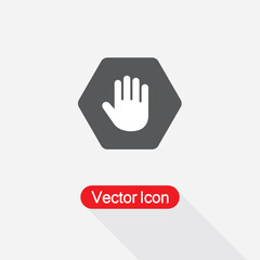 Obraz premium Palm Of Hand, Palm, Hand Icon Vector Illustration Eps10