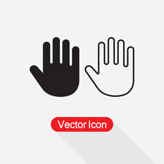 Palm Of Hand, Palm, Hand Icon Vector Illustration Eps10
