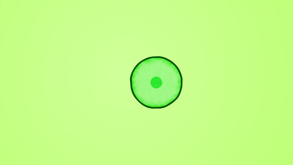 Illustration of Light Green Color Biology Cell