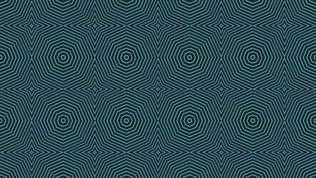 Abstract multicolor geometric waveform loop flower  background