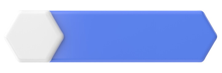 3D button. Empty button. 3D illustration.