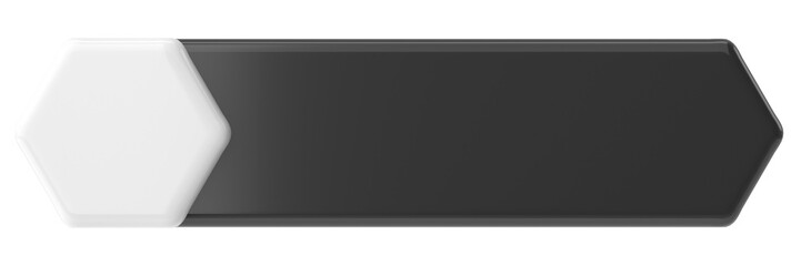 Fototapeta premium 3D button. Empty button. 3D illustration.