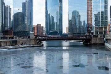 City and Frozen River