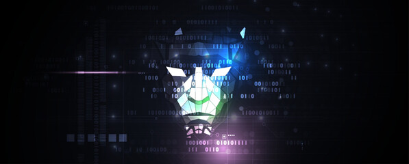 Conceptual technology illustration of artificial intelligence