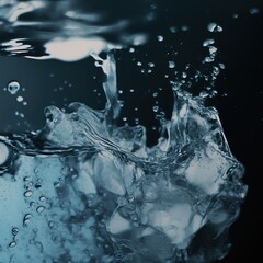 Fototapeta na wymiar water splash liquid abstract. Generative AI