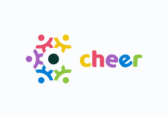cheering team community logo symbol